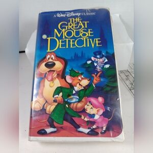 Disney The Great Mouse Detective VHS - Blue and Green Cover